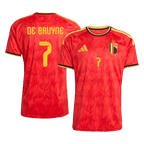 Belgium DE BRUYNE #7 Home World Cup 2026 Jersey Red Men's