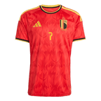 Belgium DE BRUYNE #7 Home World Cup 2026 Jersey Red Men's