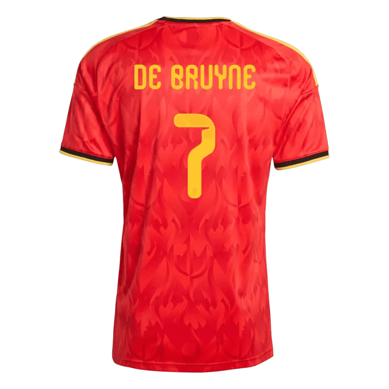 Belgium DE BRUYNE #7 Home World Cup 2026 Jersey Red Men's
