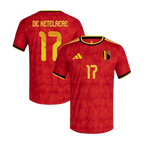 Belgium DE KETELAERE #17 Home World Cup 2026 Jersey Red Men's
