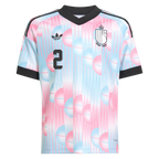 Belgium DEBAST #2 Away World Cup 2026 Jersey Pink & Blue Men's