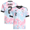 Belgium DEBAST #2 Away World Cup 2026 Jersey Pink & Blue Men's