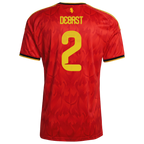 Belgium DEBAST #2 Home World Cup 2026 Jersey Red Men's