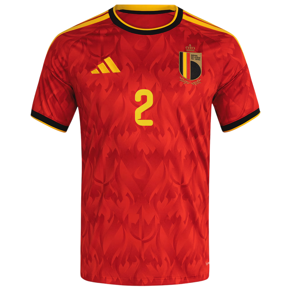 Belgium DEBAST #2 Home World Cup 2026 Jersey Red Men's
