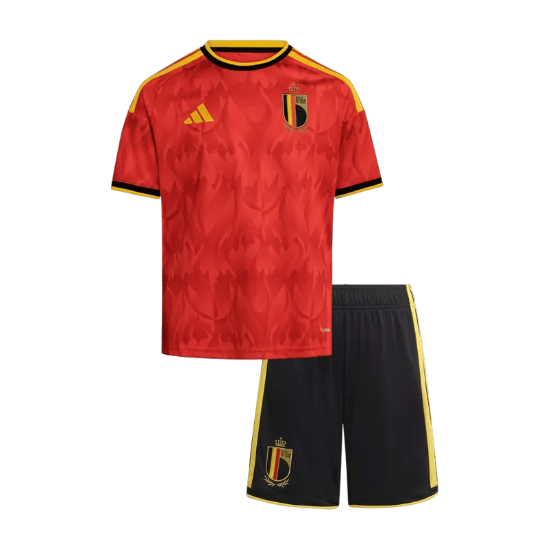 Belgium Home World Cup 2026 Kit Red Kids