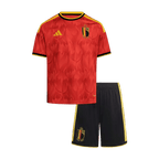 Belgium Home World Cup 2026 Kit Red Kids