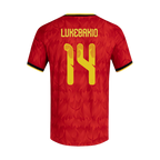 Belgium LUKEBAKIO #14 Home World Cup 2026 Jersey Red Men's