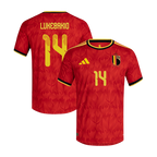 Belgium LUKEBAKIO #14 Home World Cup 2026 Jersey Red Men's
