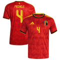 Belgium MECHELE #4 Home World Cup 2026 Jersey Red Men's