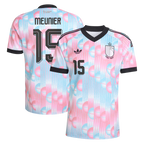 Belgium MEUNIER #15 Away World Cup 2026 Jersey Pink & Blue Men's