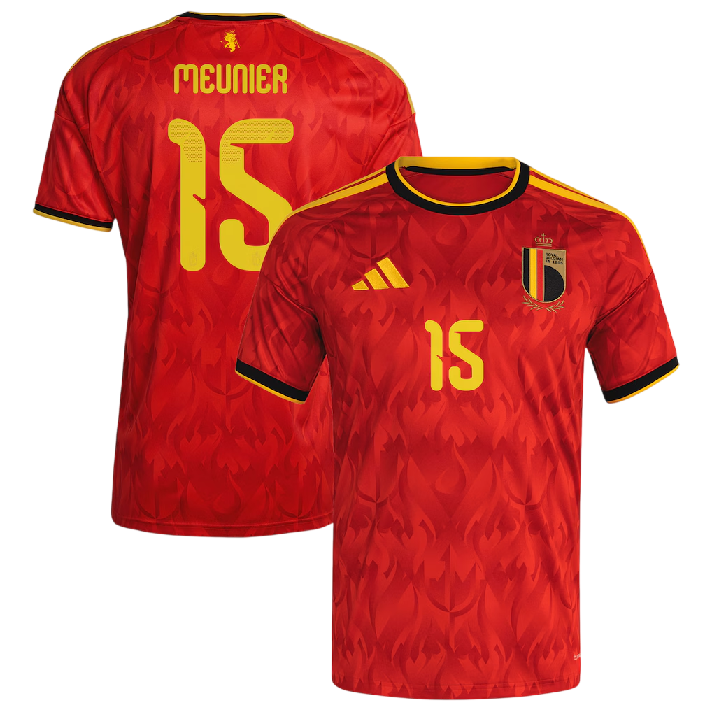 Belgium MEUNIER #15 Home World Cup 2026 Jersey Red Men's