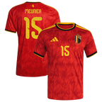 Belgium MEUNIER #15 Home World Cup 2026 Jersey Red Men's