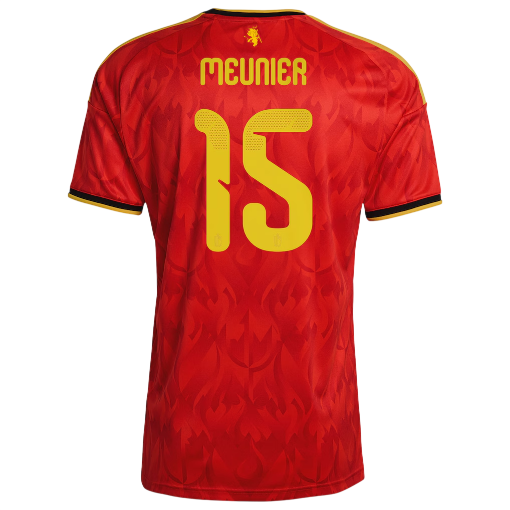 Belgium MEUNIER #15 Home World Cup 2026 Jersey Red Men's