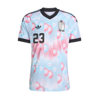 Belgium RASKIN #23 Away World Cup 2026 Jersey Pink & Blue Men's