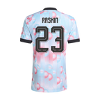 Belgium RASKIN #23 Away World Cup 2026 Jersey Pink & Blue Men's