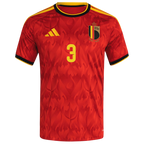 Belgium THEATE #3 Home World Cup 2026 Jersey Red Men's
