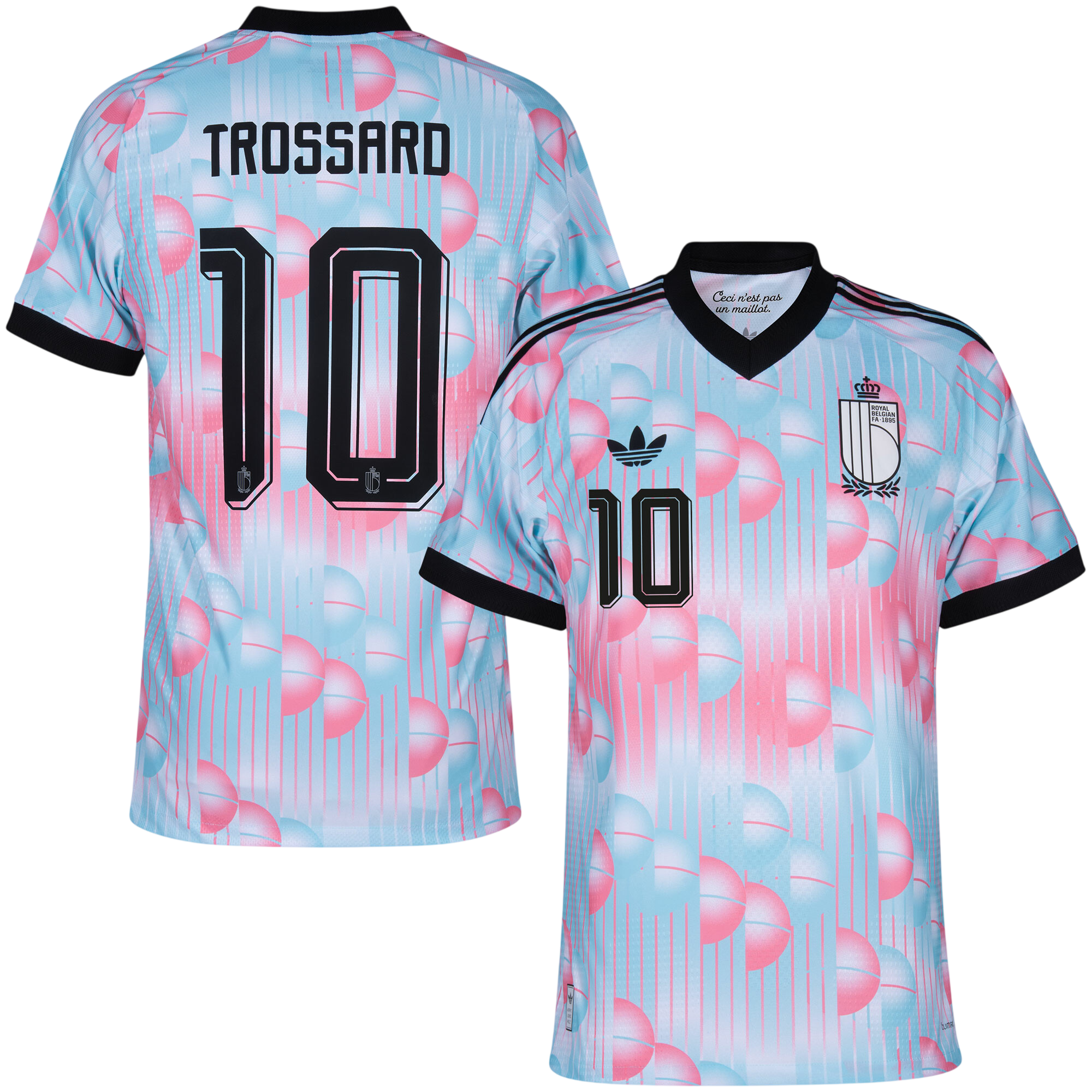 Belgium TROSSARD #10 Away World Cup 2026 Jersey Pink & Blue Men's