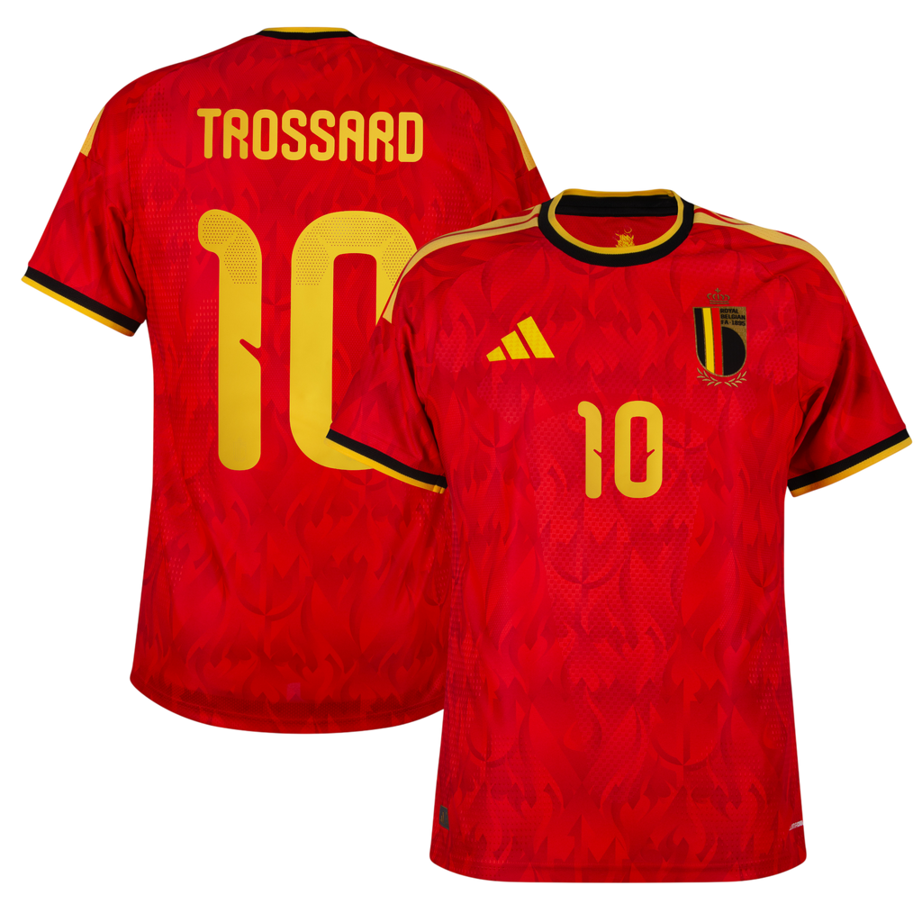 Belgium TROSSARD #10 Home World Cup 2026 Jersey Red Men's