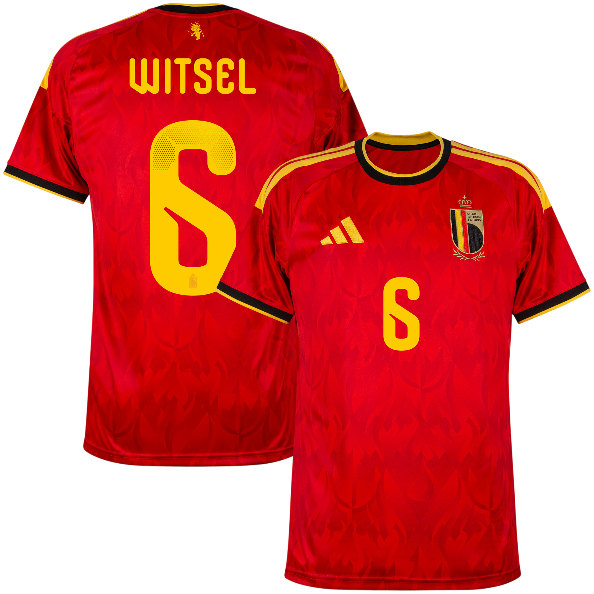 Belgium WITSEL #6 Home World Cup 2026 Jersey Red Men's
