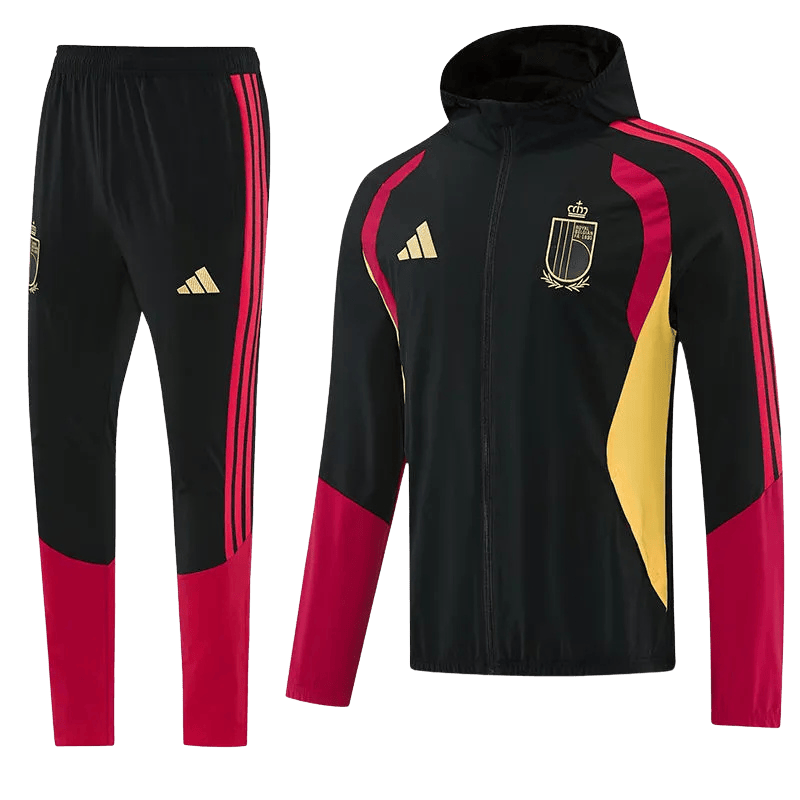 Belgium World Cup 2026 Hoodie Tracksuit Black Men's