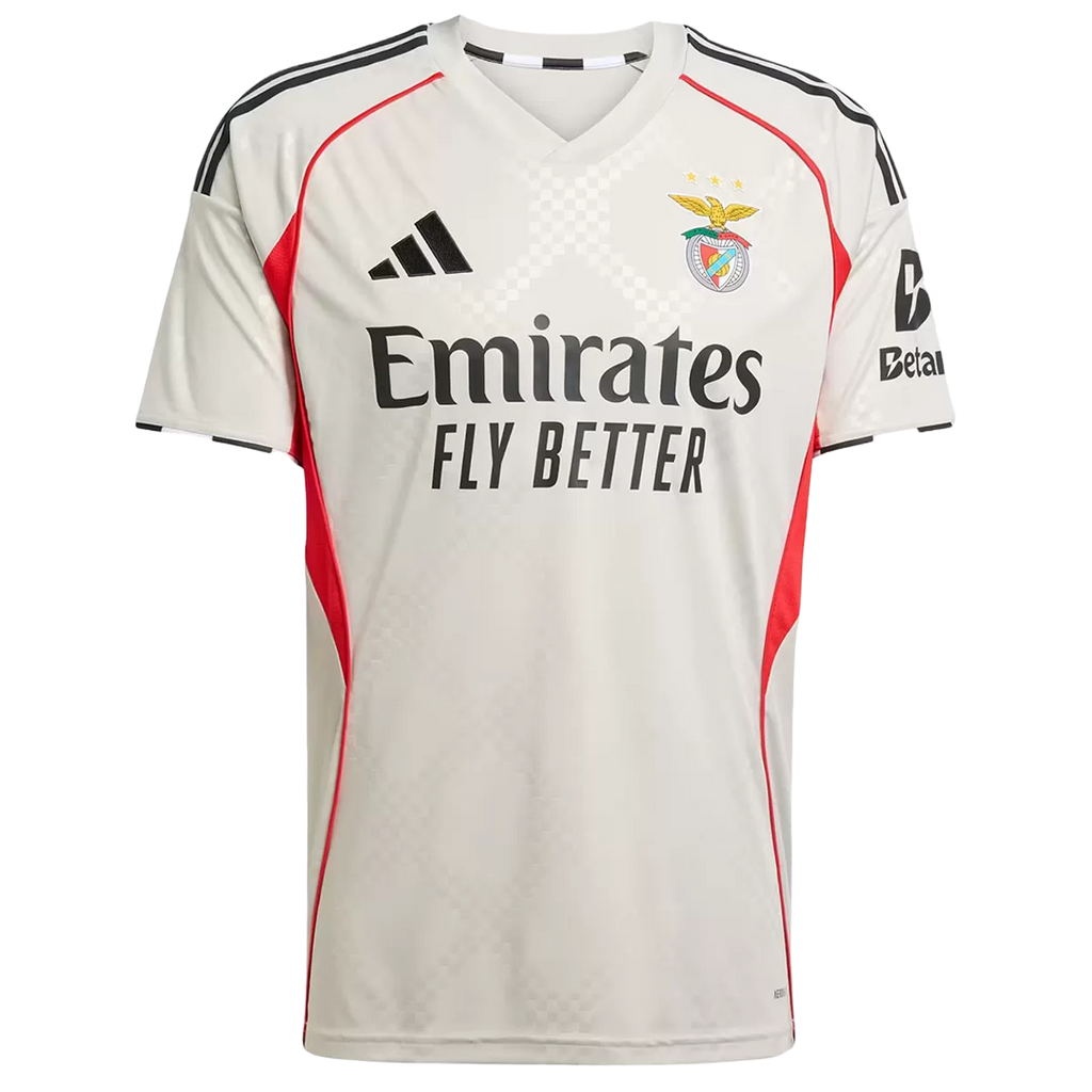 Benfica Away 2025/26 Jersey Grey Men's
