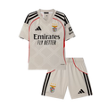 Benfica Away 2025/26 Kit Grey Kids