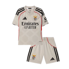 Benfica Away 2025/26 Kit Grey Kids