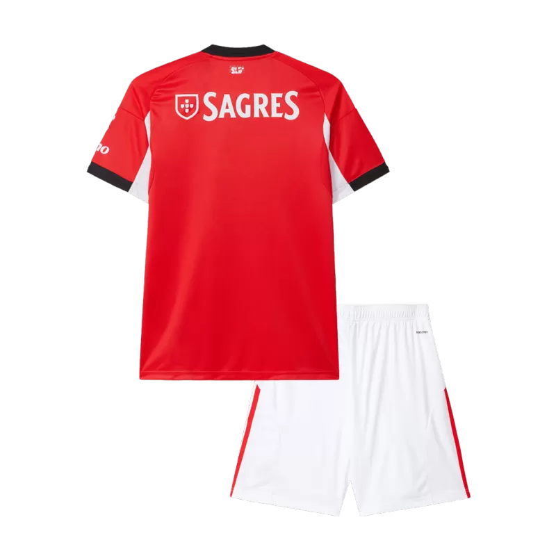 Benfica Home 2025/26 Kit Red Kids