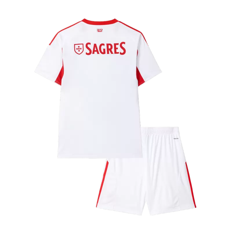 Benfica Third 2025/26 Kit White Kids