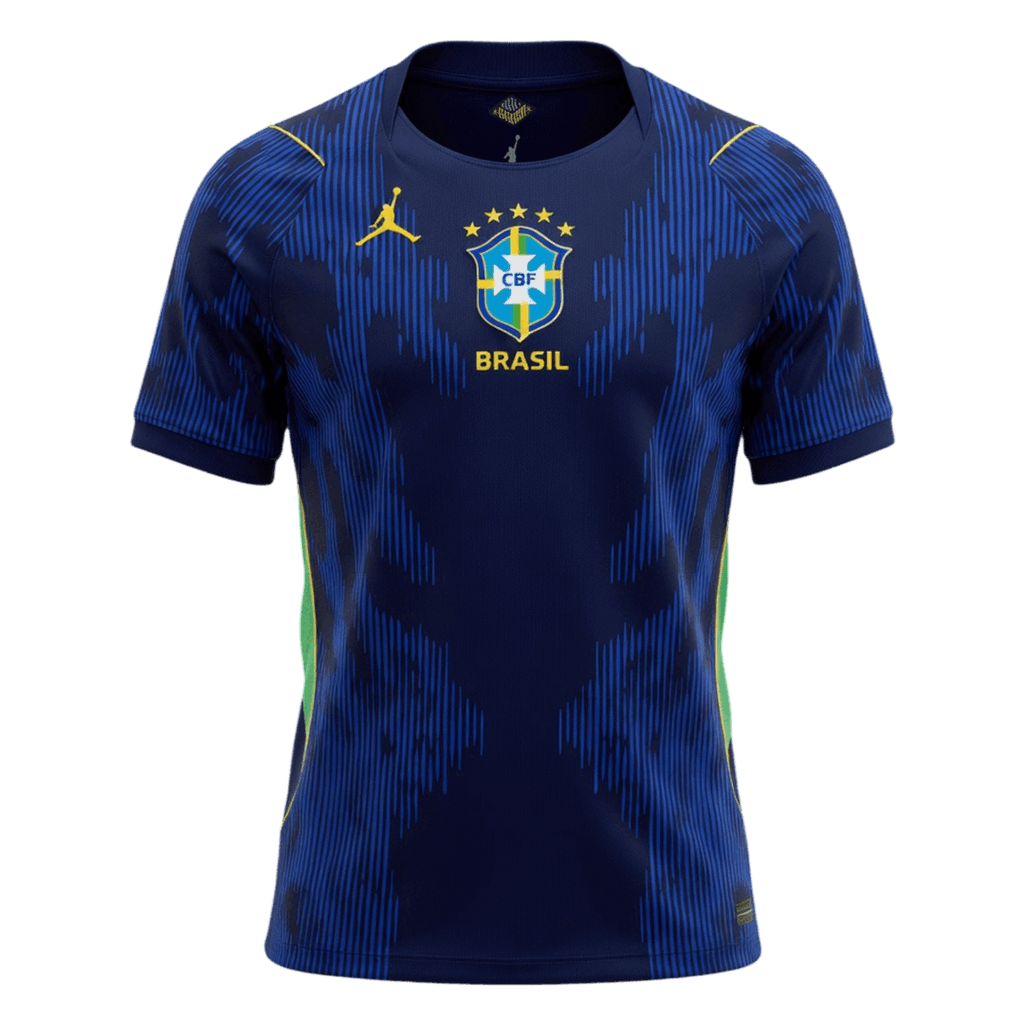 Brazil Away World Cup 2026 Jersey Blue & Black Men's
