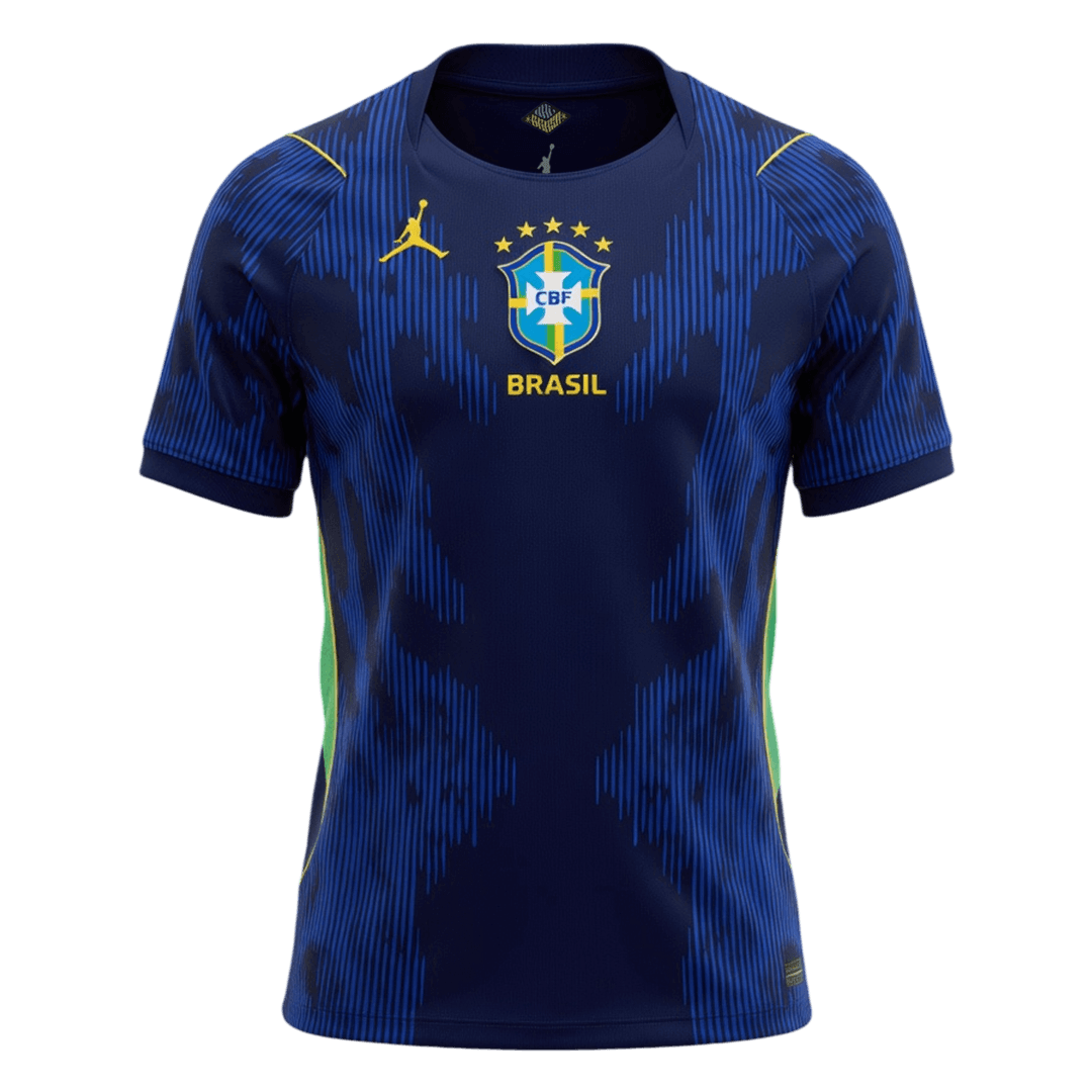 Brazil Away World Cup 2026 Jersey Blue & Black Men's