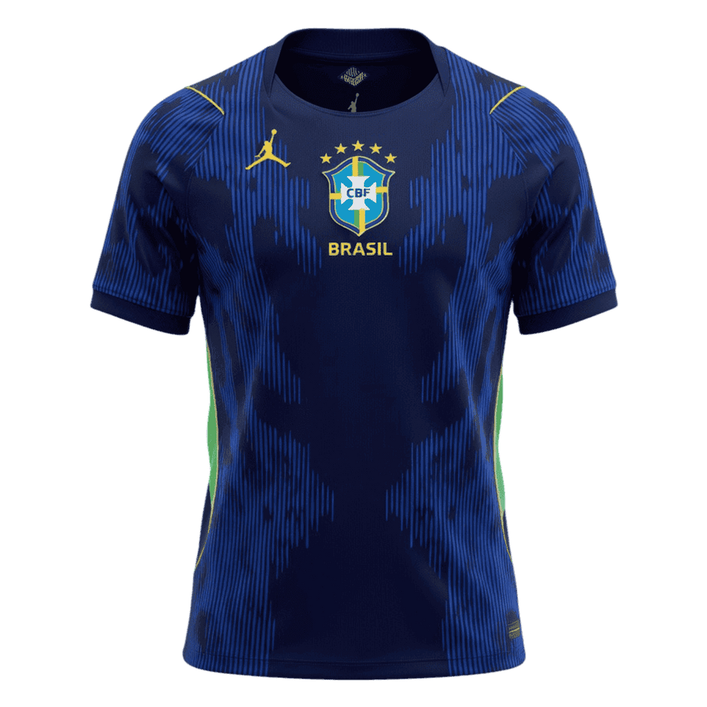 Brazil Away World Cup 2026 Jersey Blue & Black Men's