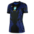 Brazil Away World Cup 2026 Jersey Blue & Black Women's