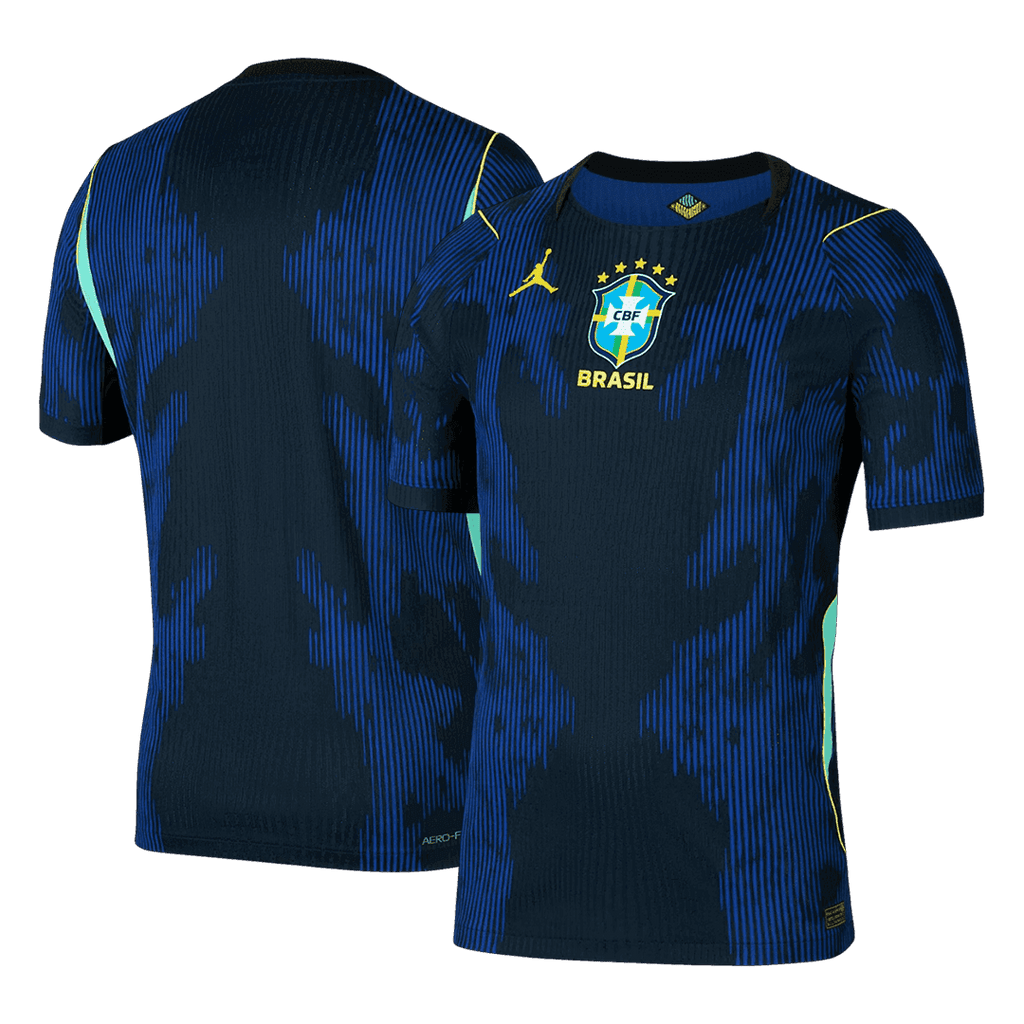Brazil Away World Cup 2026 Jersey Player's Version Blue & Black Men's
