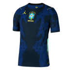 Brazil Away World Cup 2026 Jersey Player's Version Blue & Black Men's
