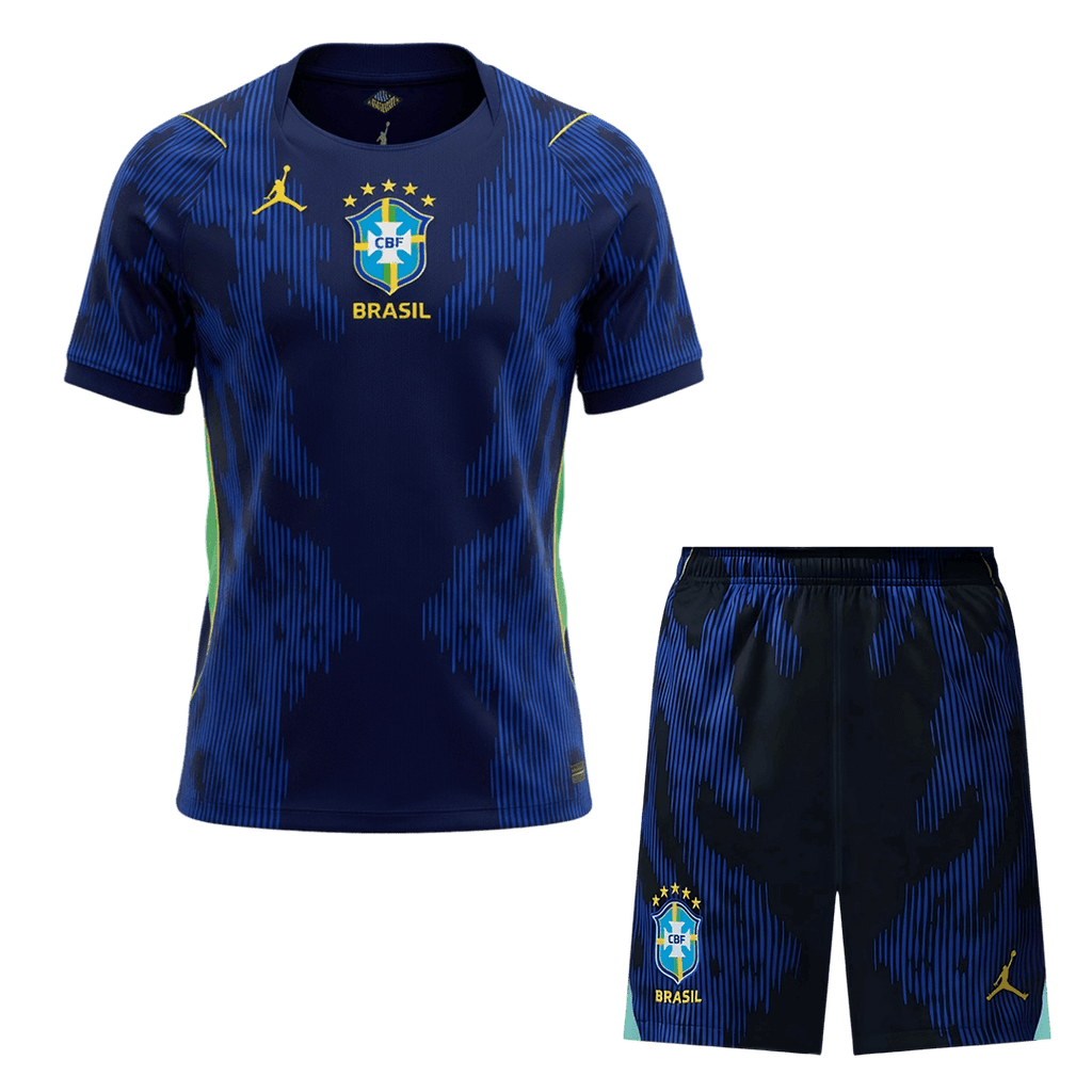 Brazil Away World Cup 2026 Kit Black & Blue Men's