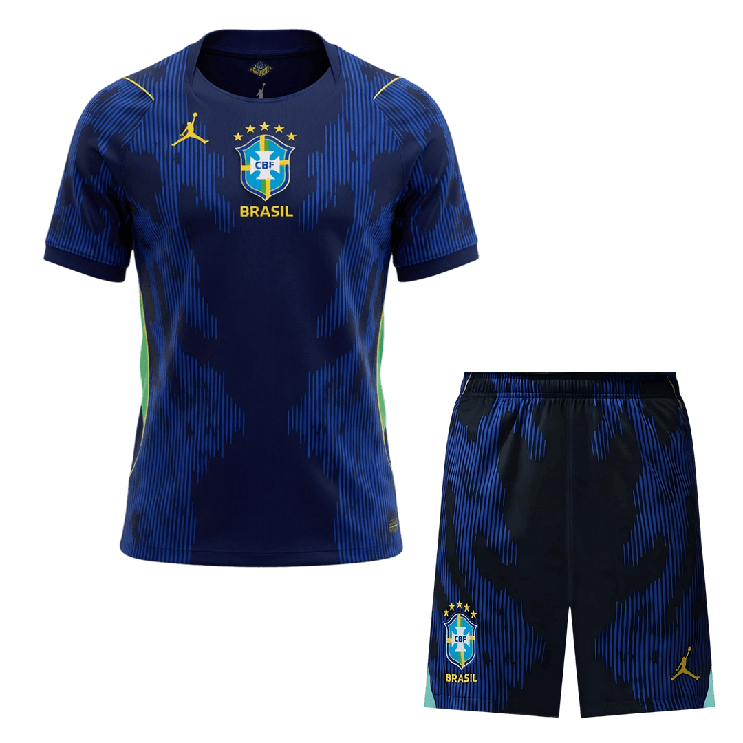 Brazil Away World Cup 2026 Kit Black & Blue Men's