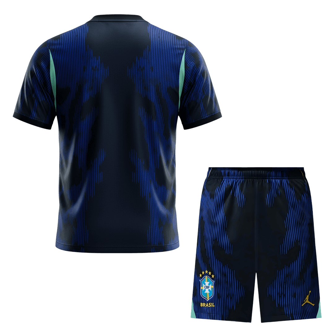 Brazil Away World Cup 2026 Kit Black & Blue Men's
