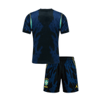 Brazil Away World Cup 2026 Kit Blue & Black Kids