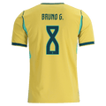 Brazil BRUNO GUIMARAES #8 Home World Cup 2026 Jersey Yellow Men's