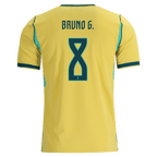 Brazil BRUNO GUIMARAES #8 Home World Cup 2026 Jersey Yellow Men's