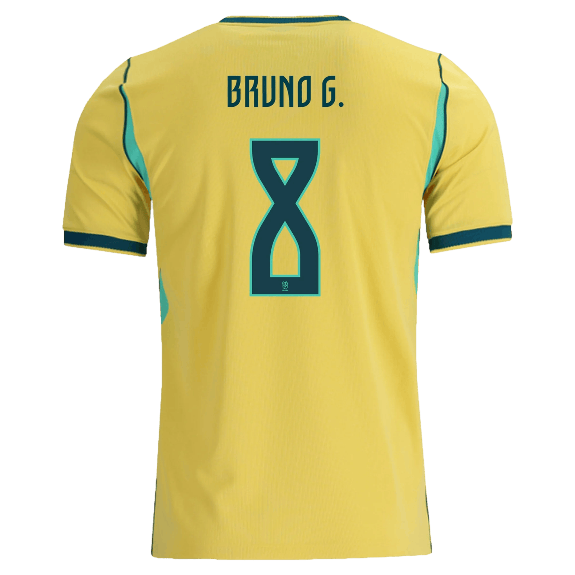 Brazil BRUNO GUIMARAES #8 Home World Cup 2026 Jersey Yellow Men's