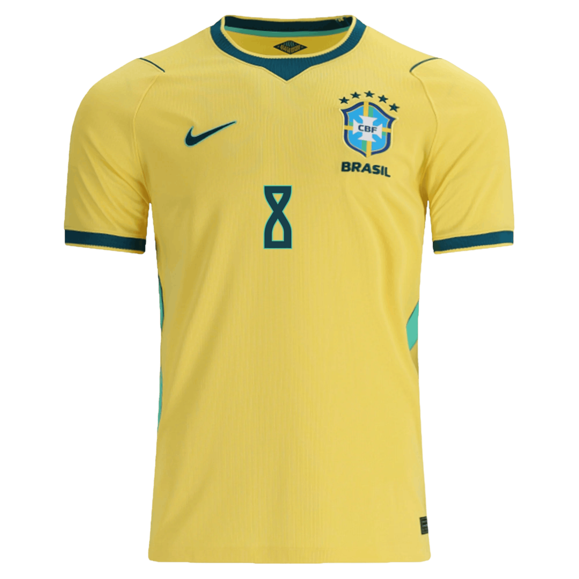 Brazil BRUNO GUIMARAES #8 Home World Cup 2026 Jersey Yellow Men's