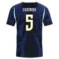 Brazil CASEMIRO #5 Away World Cup 2026 Jersey Blue & Black Men's