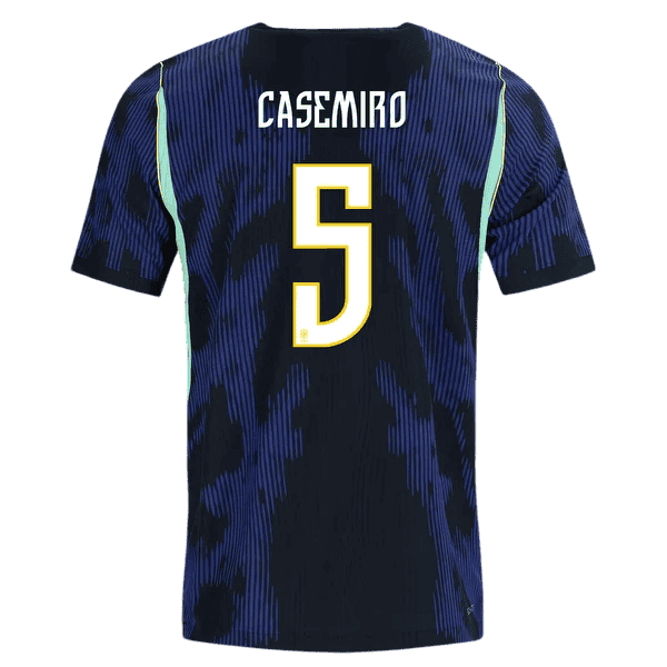 Brazil CASEMIRO #5 Away World Cup 2026 Jersey Blue & Black Men's