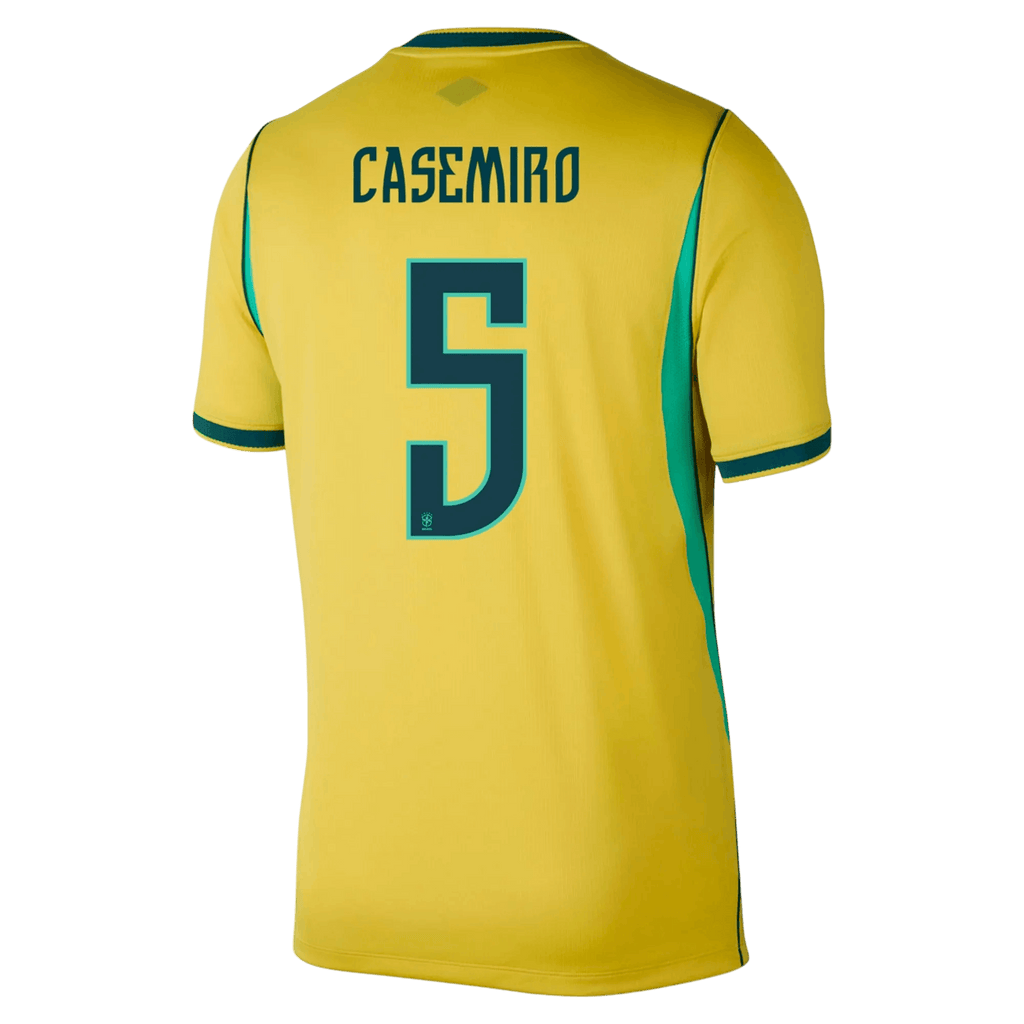 Brazil CASEMIRO #5 Home World Cup 2026 Jersey Yellow Men's