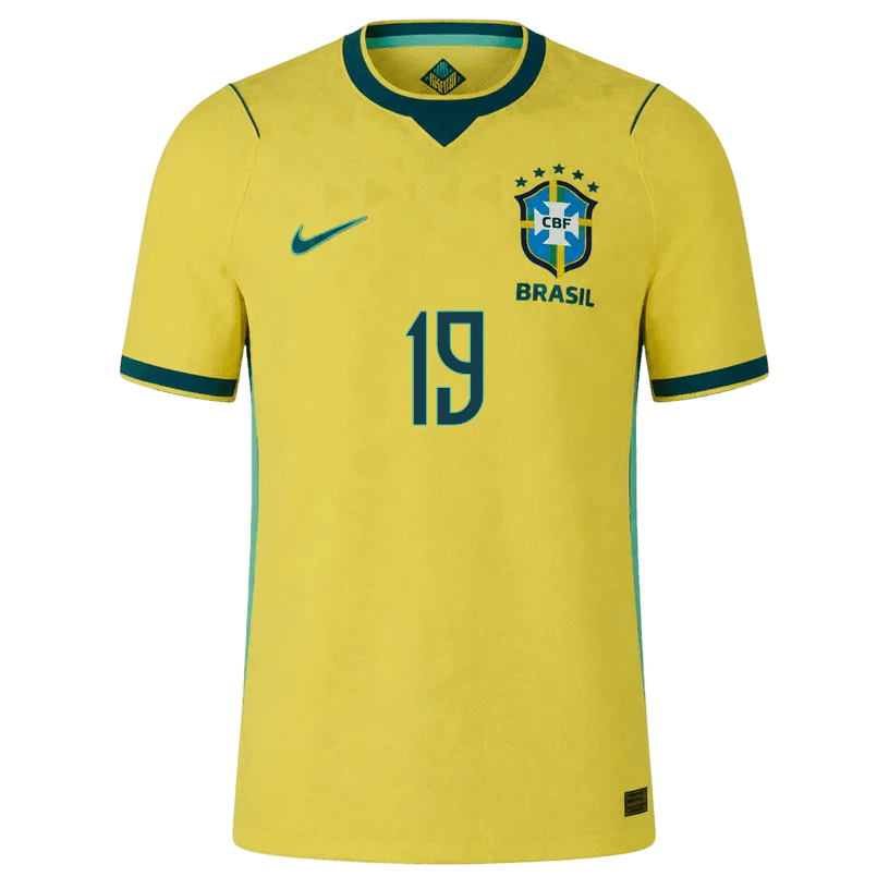 Brazil ENDRICK #19 Home World Cup 2026 Jersey Yellow Men's