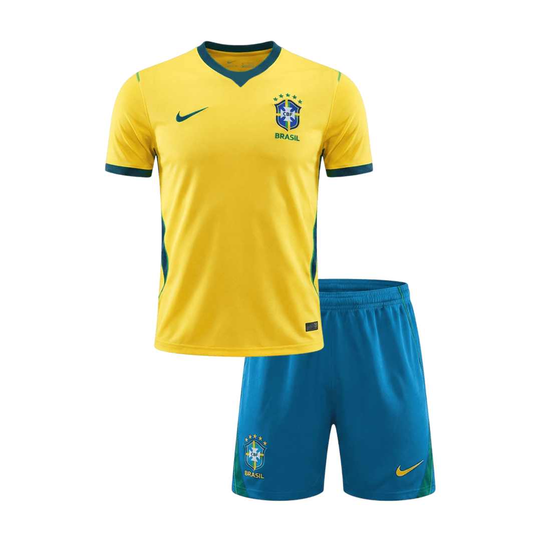 Brazil Home World Cup 2026 Kit Yellow Kids