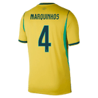 Brazil MARQUINHOS #4 Home World Cup 2026 Jersey Yellow Men's