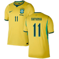 Brazil RAPHINHA #11 Home World Cup 2026 Jersey Yellow Men's